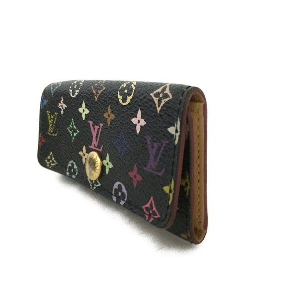 664078E V Louis Vuitton Key Case Multicles 4 Ring Monogram Multicolor - Picture 3 of 8